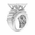 LADIES RING 4.00CT ROUND/PRINCESS/BAGUETTE DIAMOND 10K WHITE GOLD