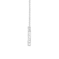 LADIES NECKLACE 3 1/3CT ROUND DIAMOND 14K WHITE GOLD