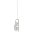 LADIES SOLITAIRE PENDANT WITH CHAIN 1 1/2CT PEAR DIAMOND 14K WHITE GOLD