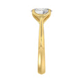 LADIES SOLITAIRE RING 2CT OVAL DIAMOND 14K YELLOW GOLD