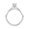 LADIES SOLITAIRE RING 1CT PEAR DIAMOND 14K WHITE GOLD