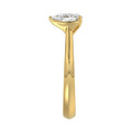 LADIES SOLITAIRE RING 1CT PEAR DIAMOND 14K YELLOW GOLD