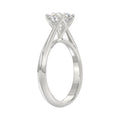 LADIES SOLITAIRE RING 1 1/2CT ROUND DIAMOND 14K WHITE GOLD