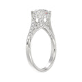 LADIES RING 2CT ROUND DIAMOND 14K WHITE GOLD (CENTER STONE ROUND DIAMOND 1 5/8CT )