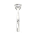 LADIES SOLITAIRE RING 2CT ROUND DIAMOND 14K WHITE GOLD