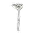 LADIES SOLITAIRE RING 3CT PEAR DIAMOND 14K WHITE GOLD