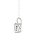 LADIES SOLITAIRE PENDANT WITH CHAIN 3CT HEART DIAMOND 14K WHITE GOLD 