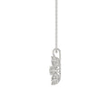 LADIES PENDANT WITH CHAIN 1CT ROUND/MARQUISE DIAMOND 14K WHITE GOLD