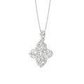 14K WHITE GOLD 1 7/8CT ROUND DIAMOND LADIES PENDANT WITH CHAIN
