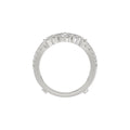 LADIES WRAP RING 2 1/2CT ROUND/PRINCESS/PEAR DIAMOND 14K WHITE GOLD