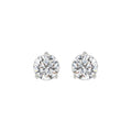 14K WHITE GOLD 3CT ROUND DIAMOND LADIES SOLITAIRE EARRINGS (CENTER STONE  ROUND DIAMOND 1 1/2CT)