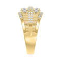 14K YELLOW GOLD 2.00CT ROUND DIAMOND MEN'S RING