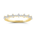 LADIES BRIDAL SET 2 1/2CT ROUND DIAMOND 14K YELLOW GOLD (CENTER STONE PRINCESS DIAMOND 2CT )