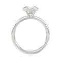 LADIES SOLITAIRE RING 2CT OVAL DIAMOND 14K WHITE GOLD (CENTER STONE OVAL DIAMOND 2CT )