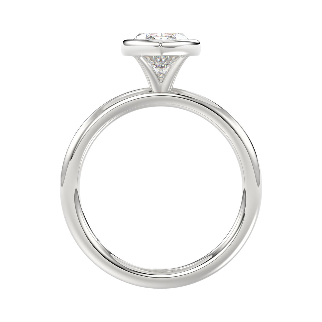 LADIES SOLITAIRE RING 2CT MARQUISE DIAMOND 14K WHITE GOLD (CENTER STONE MARQUISE DIAMOND 2CT )