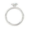 LADIES SOLITAIRE RING 1CT ROUND DIAMOND 14K WHITE GOLD (CENTER STONE ROUND DIAMOND 1CT )