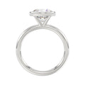 LADIES SOLITAIRE RING 3CT ROUND DIAMOND 14K WHITE GOLD (CENTER STONE ROUND DIAMOND 3CT )