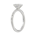 LADIES SOLITAIRE RING 1CT PRINCESS DIAMOND 14K WHITE GOLD (CENTER STONE PRINCESS DIAMOND 1CT )