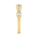 LADIES BAND 1CT MARQUISE DIAMOND 14K YELLOW GOLD