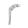 14K WHITE GOLD 1.00CT ROUND/EMERALD/OVAL/PEAR DIAMOND LADIES BAND (PEAR 1/5CT EMERALD 1/3CT OVAL 1/3CT)