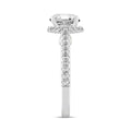 LADIES RING 2 1/2CT ROUND DIAMOND 14K WHITE GOLD (CENTER STONE ROUND DIAMOND 2CT )