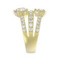 LADIES RING 3.00CT ROUND/PEAR/OVAL DIAMOND 14K YELLOW GOLD 