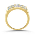 MEN'S RING 1.00CT ROUND DIAMOND 14K YELLOW GOLD 