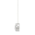 LADIES SOLITAIRE PENDANT 1CT OVAL DIAMOND 14K WHITE GOLD 