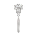 LADIES RING 2 1/2CT ROUND/PEAR/MARQUISE DIAMOND 14K WHITE GOLD (CENTER STONE ROUND DIAMOND 2.00CT)
