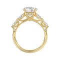 LADIES RING 2 1/2CT ROUND/PEAR/MARQUISE DIAMOND 14K YELLOW GOLD (CENTER STONE ROUND DIAMOND 2.00CT)