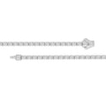 LADIES BRACELET 5.00CT EMERALD DIAMOND 14K WHITE GOLD 