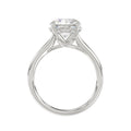 LADIES BRIDAL SET 4 1/10CT ROUND DIAMOND 14K WHITE GOLD (CENTER STONE ROUND DIAMOND 2 1/2CT)