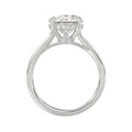 14K WHITE GOLD 4 3/8CT ROUND DIAMOND LADIES BRIDAL SET (CENTER STONE ROUND DIAMOND 3.00CT)