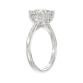 14K WHITE GOLD 4 3/8CT ROUND DIAMOND LADIES BRIDAL SET (CENTER STONE ROUND DIAMOND 3.00CT)