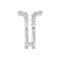 14K WHITE GOLD 1.00CT ROUND DIAMOND LADIES WRAP RING