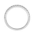 14K WHITE GOLD 3/8CT ROUND DIAMOND LADIES BAND