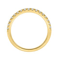 14K YELLOW GOLD 1/3CT ROUND DIAMOND LADIES BAND