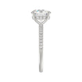 14K WHITE GOLD 2 1/4CT ROUND DIAMOND LADIES RING (CENTER STONE ROUND DIAMOND 2CT)
