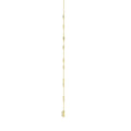 14K YELLOW GOLD 2 1/4CT ROUND/EMERALD DIAMOND LADIES NECKLACE