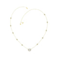 14K YELLOW GOLD 2 1/4CT ROUND/OVAL DIAMOND LADIES NECKLACE