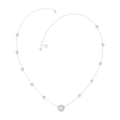 14K WHITE GOLD 2 1/4CT ROUND DIAMOND LADIES NECKLACE