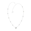 14K WHITE GOLD 2 1/4CT ROUND DIAMOND LADIES NECKLACE