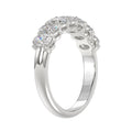 14K WHITE GOLD 1 1/2CT OVAL DIAMOND LADIES BAND