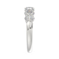 14K WHITE GOLD 1 1/2CT OVAL DIAMOND LADIES BAND