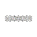 14K WHITE GOLD 1 1/2CT OVAL DIAMOND LADIES BAND