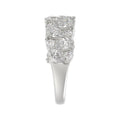10K WHITE GOLD 3.00CT ROUND/PEAR DIAMOND LADIES RING