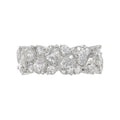10K WHITE GOLD 3.00CT ROUND/PEAR DIAMOND LADIES RING