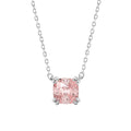 ETERNAL BLUSH COLLECTION 14K WHITE GOLD 1.00CT CUSHION PINK DIAMOND LADIES PENDANT