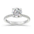 14K WHITE GOLD 1 3/4CT ROUND DIAMOND LADIES RING (CENTER STONE ROUND DIAMOND 1 1/2CT)