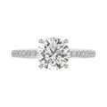 14K WHITE GOLD 1 3/4CT ROUND DIAMOND LADIES RING (CENTER STONE ROUND DIAMOND 1 1/2CT)